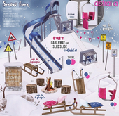 Astralia - Snow fun (Sledding pg) blue