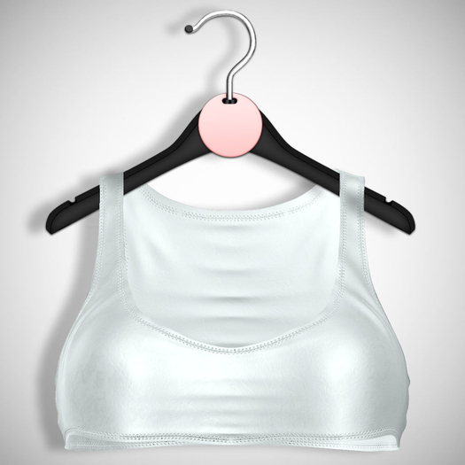 ChicModa // Kiera Leather Crop // WHITE