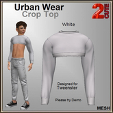 Urban Wear Crop Top [2cute] White