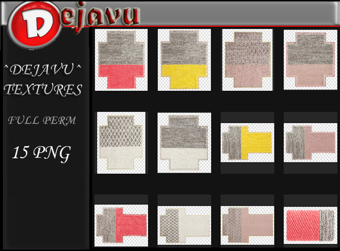 ^Dejavu^ Full Perm Modern Rug PNG 02