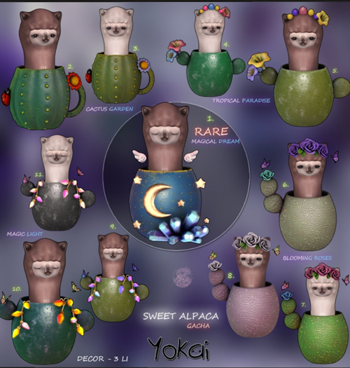 1.YOKAI - Sweet Alpaca - Magical Dream RARE