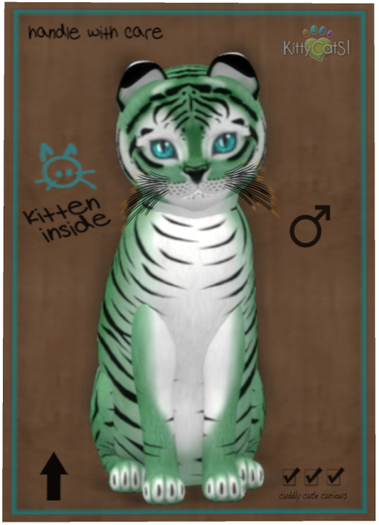 KittyCatS Box - Tiger! - Dusky Green
