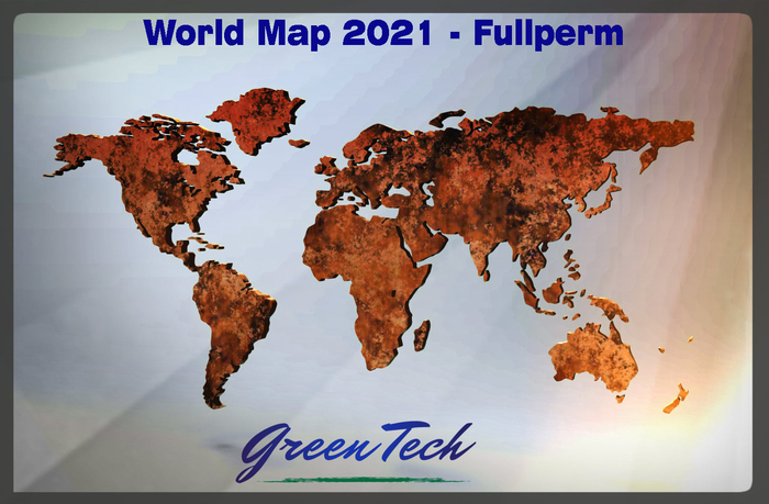 GreenTech World Map 3D 2021