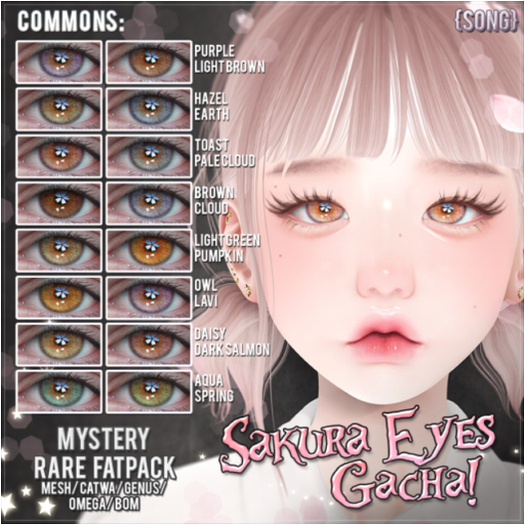 {S0NG} Sakura Eyes Gacha - Light Green