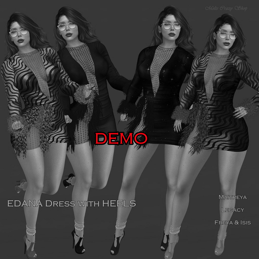 DEMO EDANA DRESS w Heels