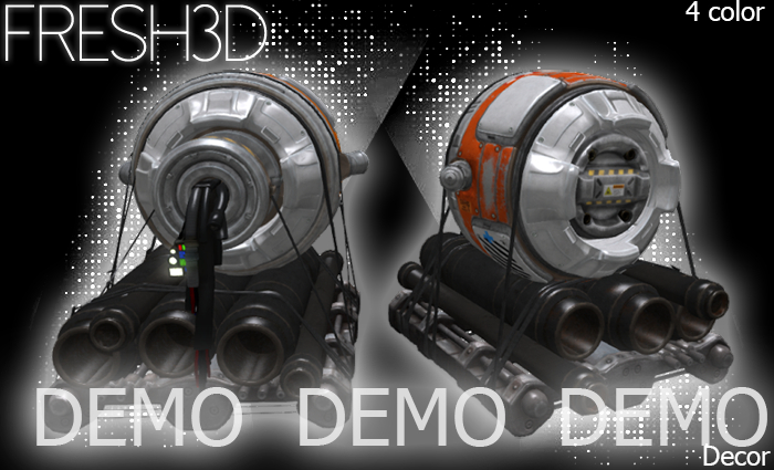 FRESH3D Sci-fi Energy Core Asset DEMO