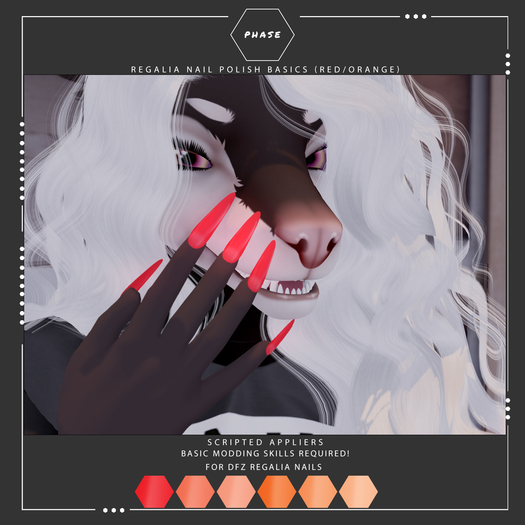 PHASE - Regalia Nail Polish - Red Orange