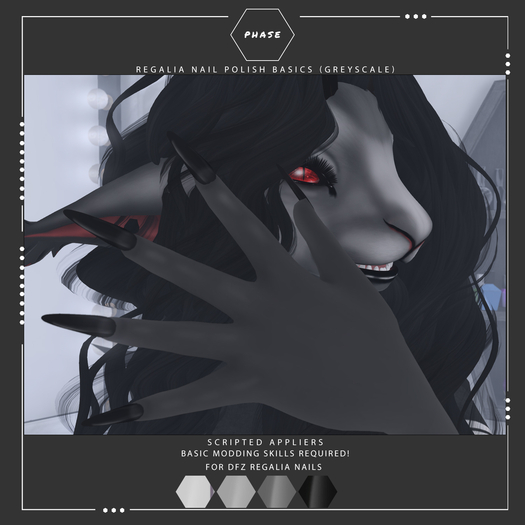 PHASE - Regalia Nail Polish - Greyscale