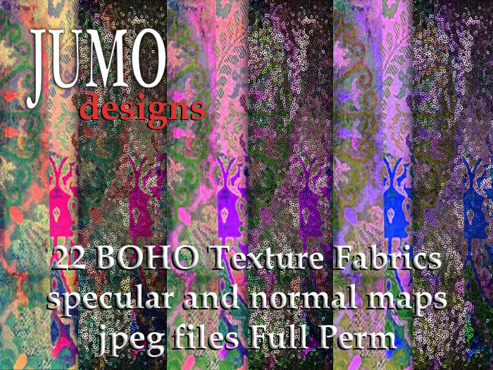 JUMO - 22 BOHO Textures - SEAMLESS Full Perm