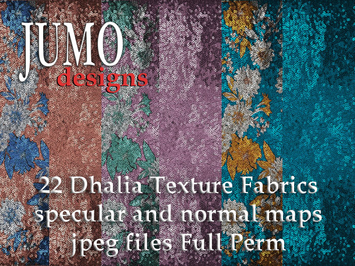 JUMO - 22 DHALIA Sequin Textures - SEAMLESS Full Perm