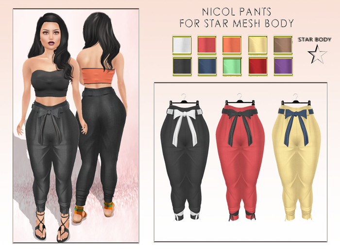Infinity: Nicol Pants - Star Mesh Body