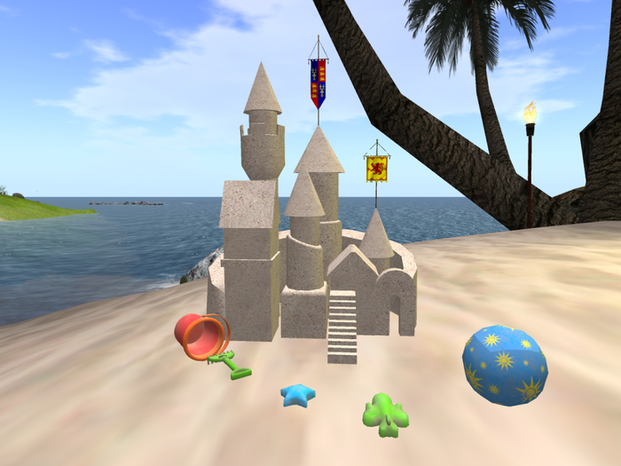 Sand Castle With Toys