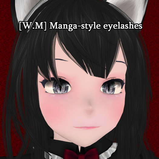  [W.M] ASR Manga-style eyelashes 01 - tintable