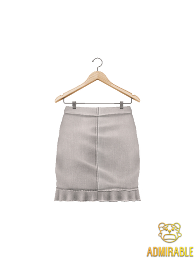 Admirable- Ruffle Skirt (LightGrey)