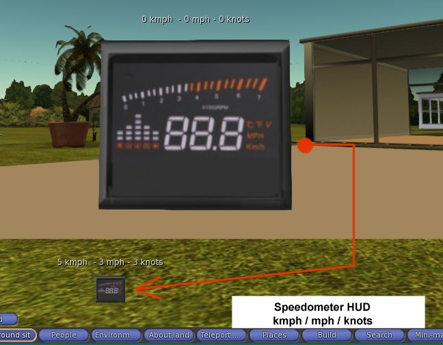 speedometer Hud - speedo - kmph - mph - knots