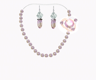 ADL High Jewelry Parure Purple Fancy Diamond