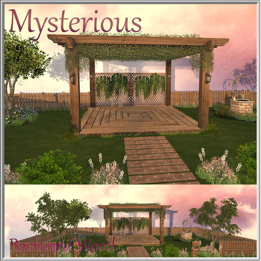 Mysterious~Backyard Wood Hud