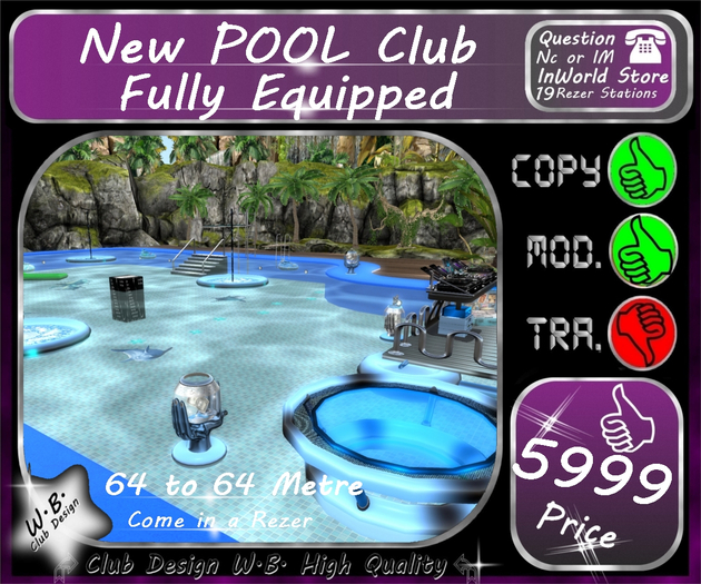 * New Pool Club * Fully Equipped *