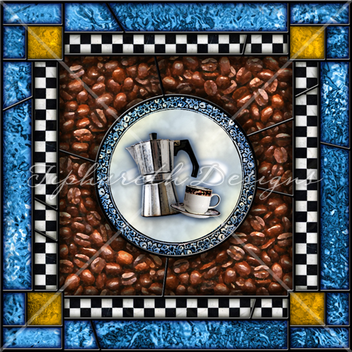 TD "Morning Joe" stained glass panel texture