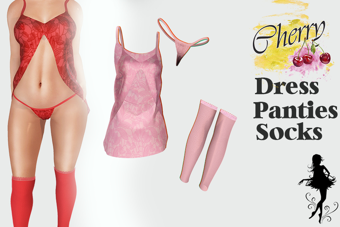 Cherry Set  LOVE  pink