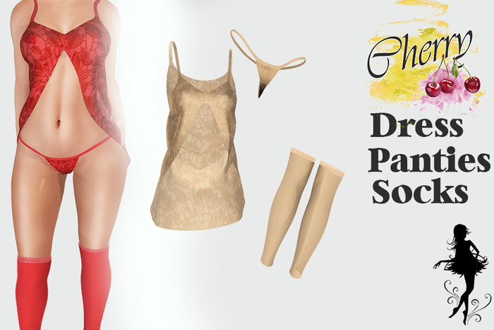 Cherry Set  LOVE  beige