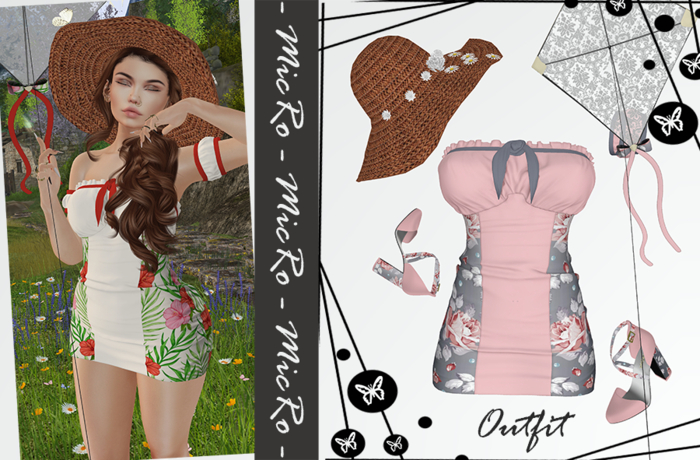 3- MicRo - Outfit Rinka Gray Pink