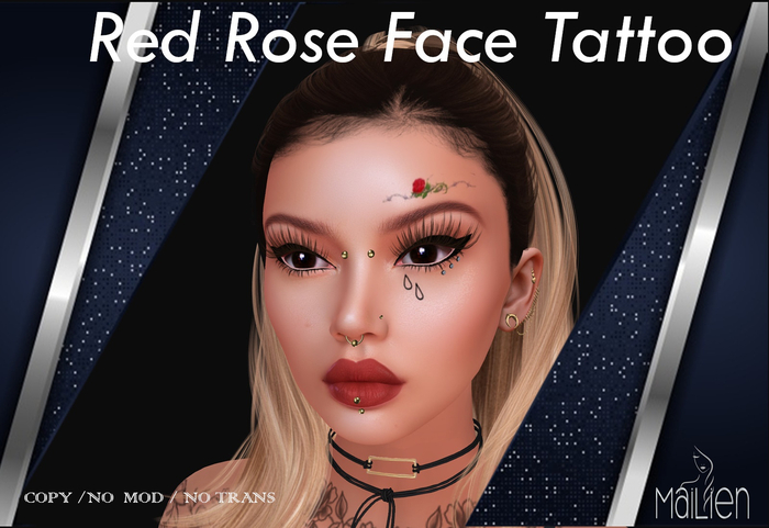 Mailien - Red Rose Face Tattoo  [LeL EvoX]