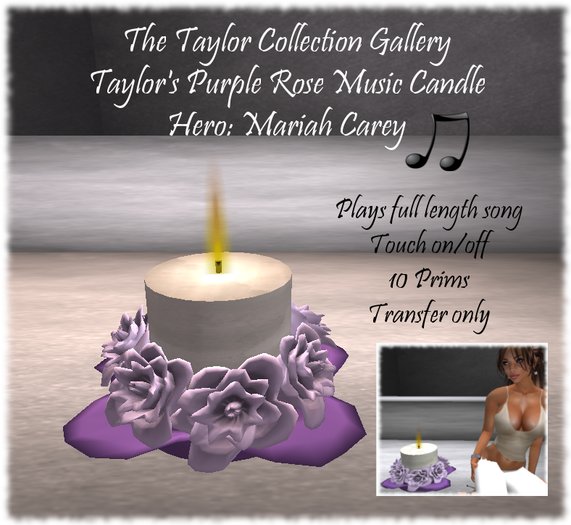 Taylor's Music Candle: Hero (boxed)
