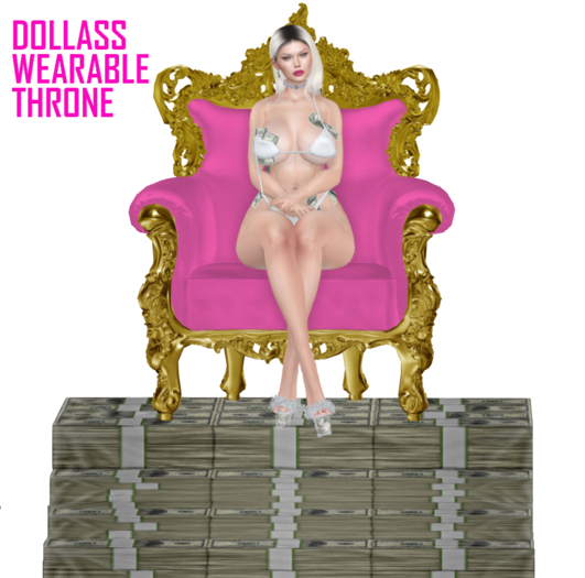 {DollAss} FinDom Throne - Money Stairs {Add}