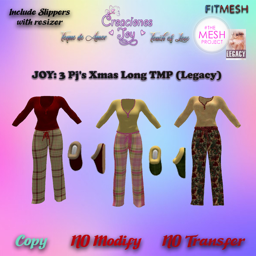 JOY: TMP PJ'S LONG XMAS