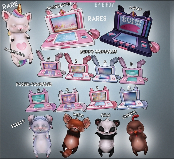 Birdy - The Gamer - Chibi - Sparkle Puss  [box]  RARE