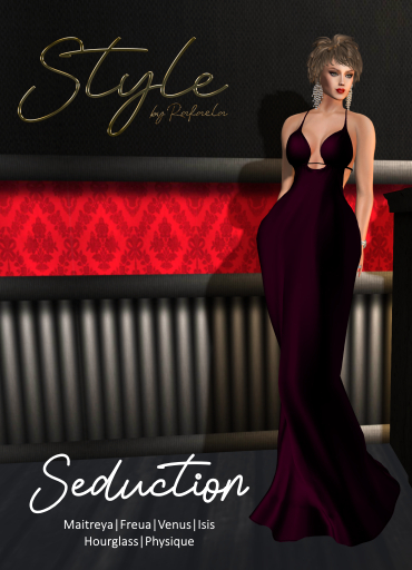 Style by Rafaela Seduction BURGUNDY GOWN BOX