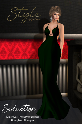 Style by Rafaela Seduction HUNTER GREEN GOWN BOX