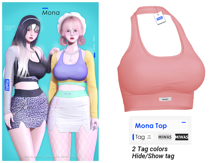 MIWAS / Mona Top #Pink