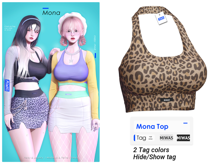 MIWAS / Mona Top #Leopard