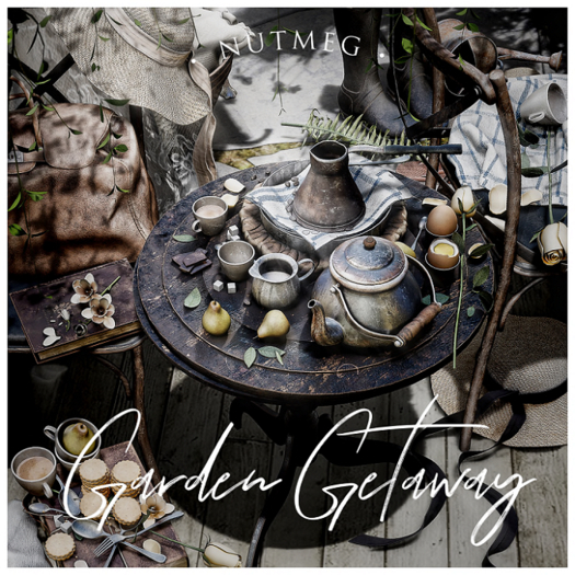 Nutmeg. Garden Getaway Full Set inc 2 RARES