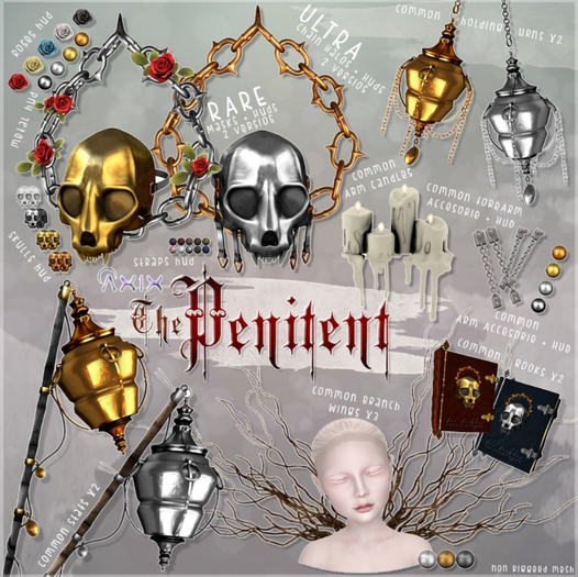 ::Axix:: ThePenitentGacha RoseChainHalo ULTRARARE