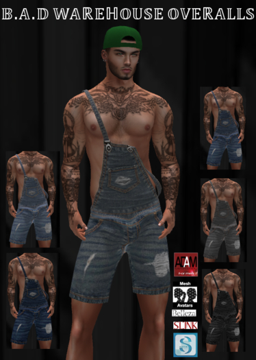 B.A.D WAREHOUSE OVERALLS