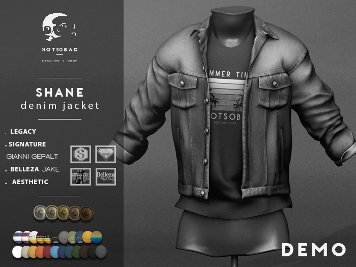 not so bad . mesh . SHANE denim jacket . demo