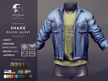 not so bad . mesh . SHANE denim jacket . faded