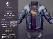 not so bad . mesh . SHANE denim jacket . stone