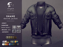 not so bad . mesh . SHANE denim jacket . black