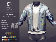 not so bad . mesh . SHANE denim jacket . painted