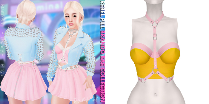 Rebelpill - Brando Bae Collection Top Yellow