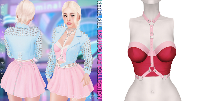 Rebelpill - Brando Bae Collection Top Red