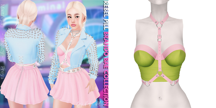 Rebelpill - Brando Bae Collection Top Lime