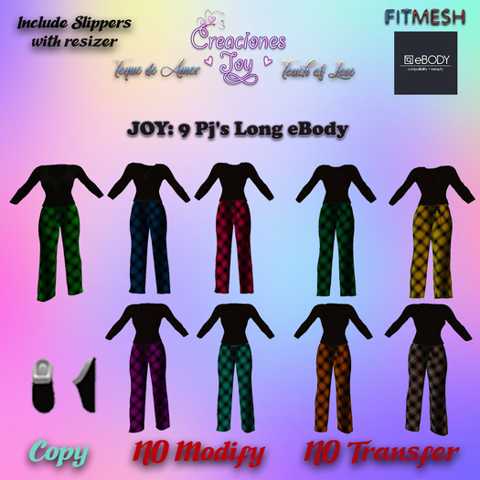 JOY: EBODY 9 PJ'S LONG