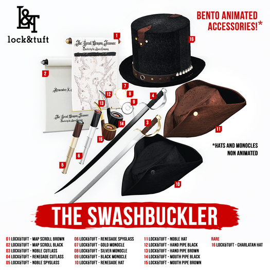 12 lock&tuft - hand pipe black