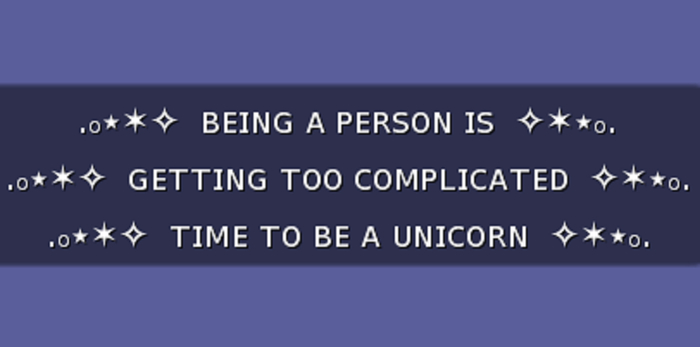 :: MG ::  Time To Be a Unicorn! - Gesture (with Sound)