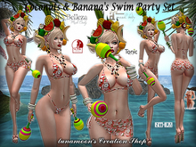 DEMO-Coconuts & Banana's Swim Party Set